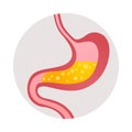 Gastritis Symptom Icon Royalty Free Stock Photo