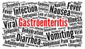 Gastroenteritis word cloud concept