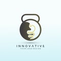 Gastroenterologist vector logo design idea