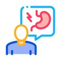 Gastroenterologist doctor icon vector outline illustration