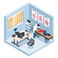 Gastroenterologist Isometric Illustration