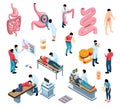 Gastroenterologist Isometric Set