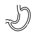 Gastroenterology black line icon. Stomach line color icon. Human organ concept. Sign for web page, mobile app, button, logo.