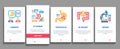 Gastroenterology And Hepatology Onboarding Elements Icons Set Vector