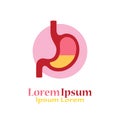 Gastroenterology vector logo Royalty Free Stock Photo
