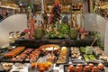 Here is a brief overview of French gastronomy with this presentation of food-filled display cases