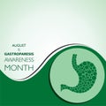 Gastroparesis Awareness Month observed in August Royalty Free Stock Photo