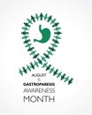 Gastroparesis Awareness Month observed in August Royalty Free Stock Photo