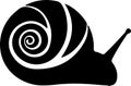 gastropod Black Silhouette Generative Ai