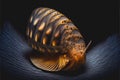 Gastropod sea slug in high detail Amazing marine sea ocean life from the deep depths Royalty Free Stock Photo