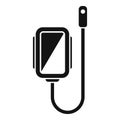 Gastroscope icon simple vector. Medical camera Royalty Free Stock Photo