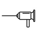 Gastroscopy icon outline vector. Medical endoscope Royalty Free Stock Photo