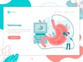 Gastroscopy medical web banner