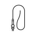 Gastroscopy procedure line black icon