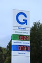 Gasum Natural Gas Station Sign