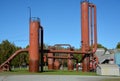 Gaswork is a popular park in Seattle at Lake Union