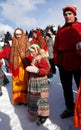 Gatchina, Leningrad Region, Russia - March 5, 2011: the traditional spring holiday in Russia is Maslenitsa. National