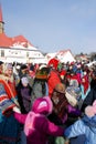 Gatchina, Leningrad Region, Russia - March 5, 2011: the traditional spring holiday in Russia is Maslenitsa. National