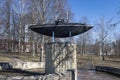 A mock-up monument of Dzhevetsky`s submarine. Gatchina