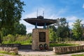 Gatchina, Russia - June 2, 2016: Monument of the first Russian submarine.