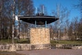 Gatchina, Russia - May 3, 2017: Monument of the first Russian submarine.