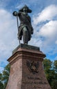 Gatchina, Russia - September 10, 2016: Monument to Russian Emperor Paul I.