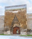 The gate of Agzikarahan Caravan Saray Royalty Free Stock Photo