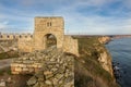Gate of ancient fortress Kaliakra on a cape Kaliakra. North-east Bulgaria, Kavarna, Black sea Royalty Free Stock Photo