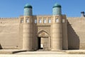 The gate of the ancient fortress of Kunya Ark. Khiva, Uzbekistan