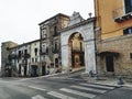 Gate of ancient Italian city Royalty Free Stock Photo