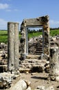 The gate at arbel ancient synagogue