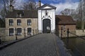 A Gate of Beguinage Bruges, Belgium. Royalty Free Stock Photo