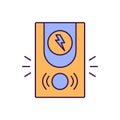 Gate bell Vector Icon which can easily modify or edit. Royalty Free Stock Photo