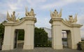 Gate at Bratislava Castle - capital city of Royalty Free Stock Photo