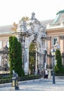 Gate at Buda Castle, Budapest, Hungary Royalty Free Stock Photo