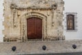 Gate of the Casa del Cordon, the oldest stone building in America, in Santo Domingo, capital of Dominican Republi