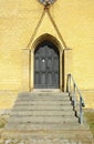 Gate of cemetery chapel in Steinfurth near Karlsburg, Germany Royalty Free Stock Photo