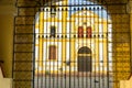 Gate and Church in Mompox Royalty Free Stock Photo