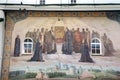 Gate Church of St. John the Baptist. Fragment of painting. Holy Trinity St. Sergius Lavra.