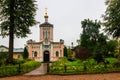 Gate Church of St. John Baptist Skete of Optina Monastery. Optina Pustyn literally Opta`s hermitage Royalty Free Stock Photo