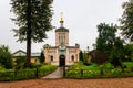 Gate Church of St. John Baptist Skete of Optina Monastery. Optina Pustyn literally Opta`s hermitage Royalty Free Stock Photo