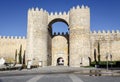 Gate in the city walls of Avila Royalty Free Stock Photo