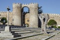 Gate in the city walls of Avila Royalty Free Stock Photo