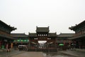 gate closed to the fogong temple in yingxian (china) Royalty Free Stock Photo