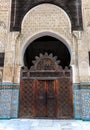 Gate at the courtyard of bou inania madrasa