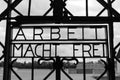 Gate at the Dachau Concentration Gate Royalty Free Stock Photo