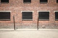The gate of death Arbeit Macht Frei in Auschwitz- Birkenau Royalty Free Stock Photo