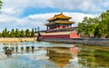 Gate of Divine Might in the Forbidden City - Beijing Royalty Free Stock Photo