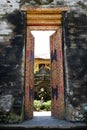 Gate Door in Ubud palace, Bali, Indonesia Royalty Free Stock Photo