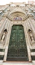 Gate of Duomo Firenza in panoramic view